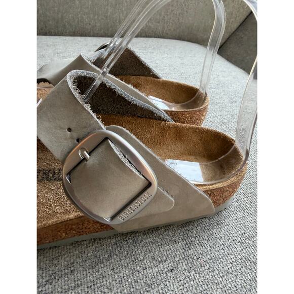 Birkenstock Gizeh Big Buckle High Shine Sandals Sz 38 Women's 7 - Picture 4 of 13